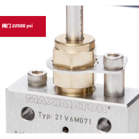 Maximator 閥門(mén) 22500psi，閥體有六種不同的設計，并可配備調節桿