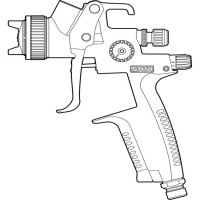 sata環(huán)保省漆小修補噴槍4400-120HVLP用于車(chē)輛噴涂維修